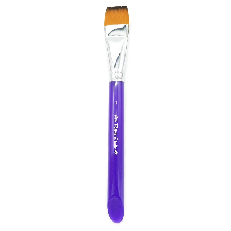 1 Inch Flat Acrylic Handle Art factory Studio Brush
