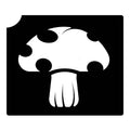 241 Mushroom - Set of 5 - Art Factory Glitter Tattoo Stencil