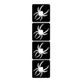 61 Tiny Spiders - Set of 5 - Art Factory Glitter Tattoo Stencil