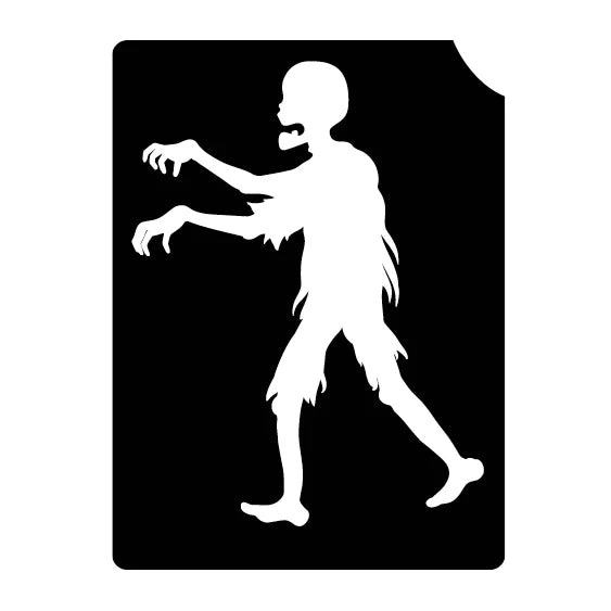 857 Zombie Walk - Set of 5 - Art Factory Glitter Tattoo Stencil