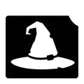 858 Witch Hat Set of 5 - Art Factory Glitter Tattoo Stencil