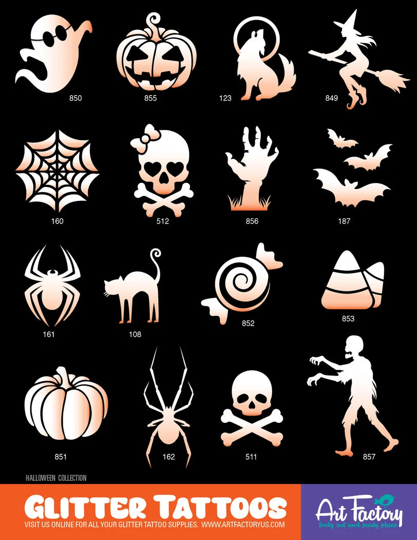 HALLOWEEN COLLECTION - 80 Stencils + Display