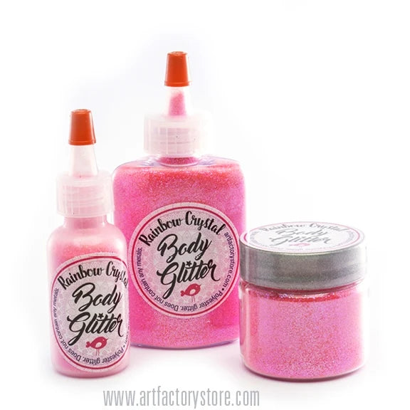 UV Wild Pink - Rainbow Crystal Loose Glitter-- .5oz poofer
