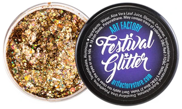 Festival Glitter Gel — Gold Digger (Holographic Gold) | Art Factory
