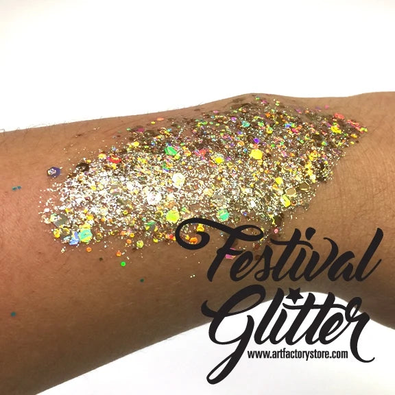 Festival Glitter Gel — Gold Digger (Holographic Gold) | Art Factory