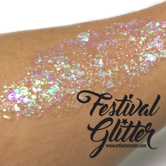 Festival Glitter Gel — Snowflake (Iridescent Clear) | Art Factory