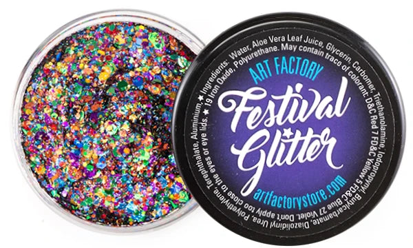 Festival Glitter Gel — Rainbow Pride (Holographic Rainbow) | Art Factory