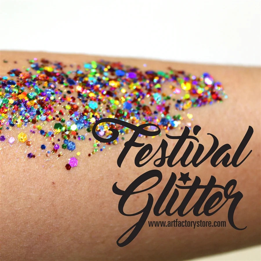 Festival Glitter Gel — Rainbow Pride (Holographic Rainbow) | Art Factory