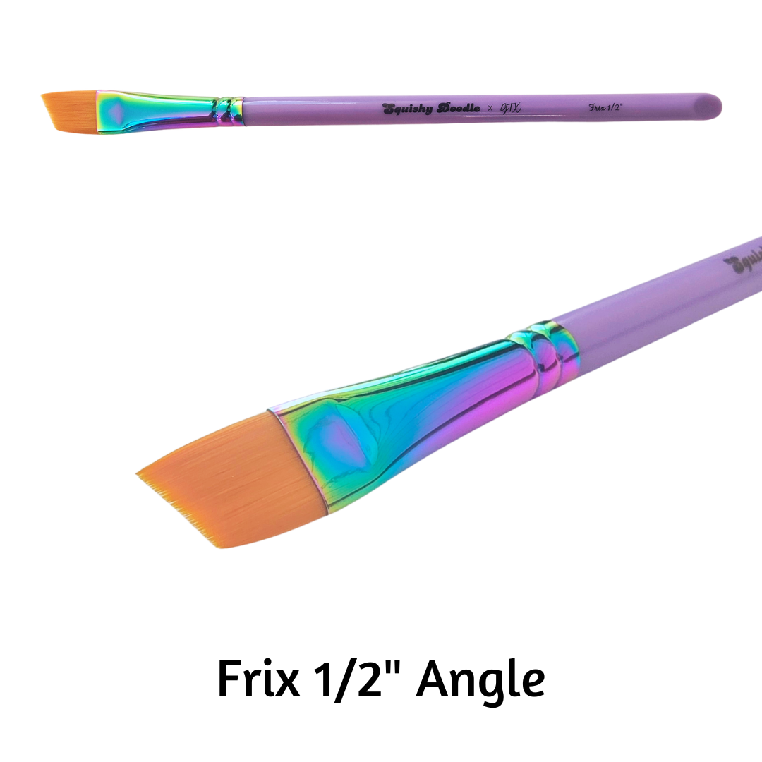 Squishy Doodle GTX - "Frix" 1/2" Angle Paintbrush