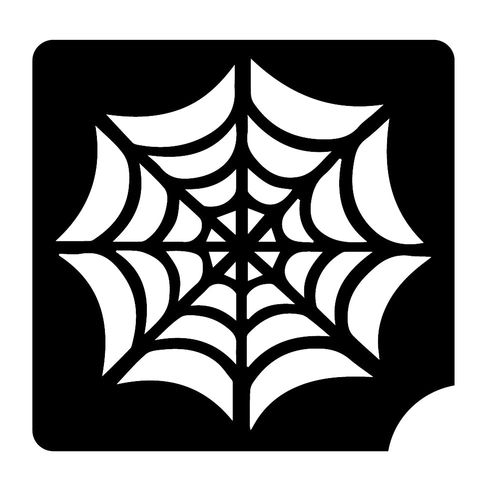 160 Spider Web - Set of 5 - Art Factory Glitter Tattoo Stencil