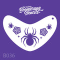 Spider Crown Boomerang Stencil by the Art Factory