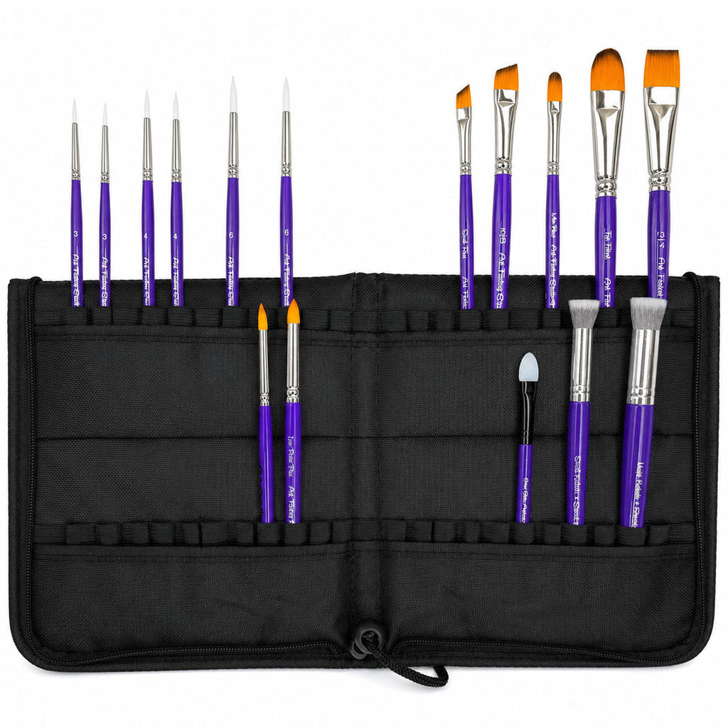 Professional Brush Easel V3 | Holds 50 Brushes | Art Factory